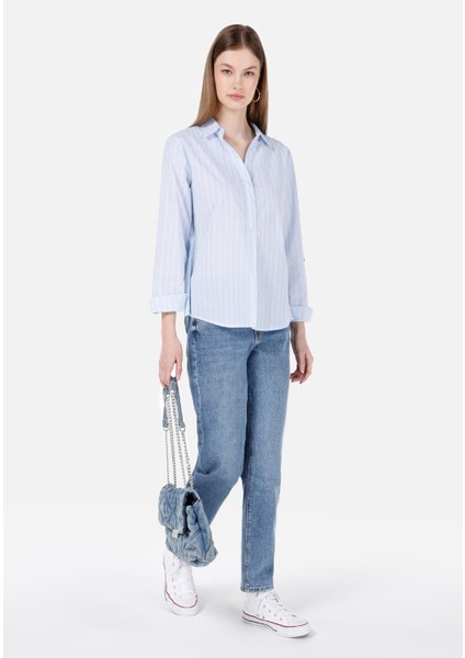 Mom Fit Daralan Paça Kadın İndigo Jean Pantolon modelleri