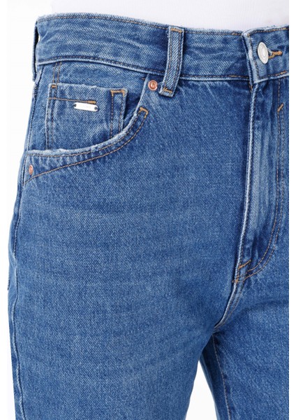 Straight Fit Kadın İndigo Jean Pantolon indirimleri