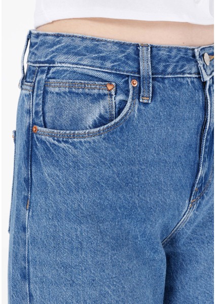 Regular Fit Kadın Lacivert Jean Pantolon indirimleri