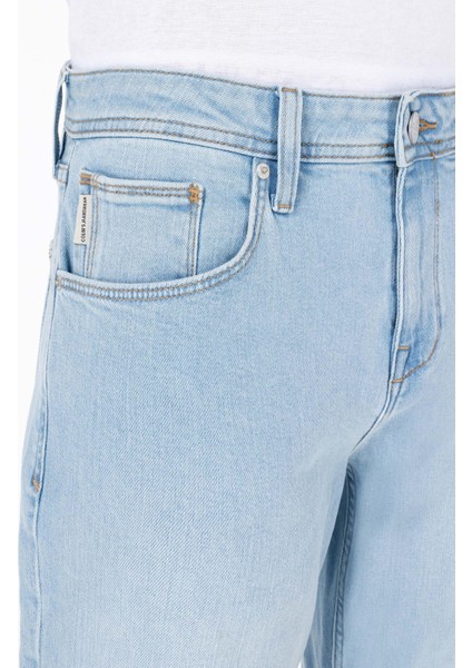 Straight Fit Düşük Bel Düz Paça Erkek Açik İndigo Jean Pantolon indirimleri