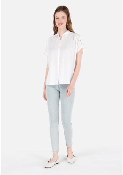 Skinny Fit Kadın İndigo Jean Pantolon