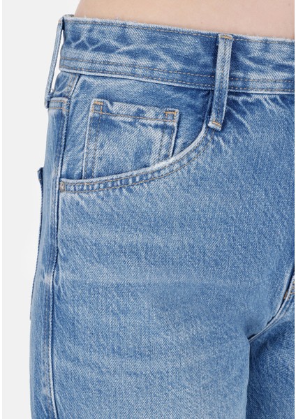 Straight Fit Yüksel Bel Düz Paça Kadın Denim Jean Pantolon indirimleri