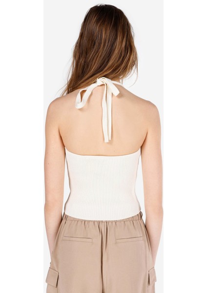 Slim Fit Kadın Ekru Kazak fiyatları