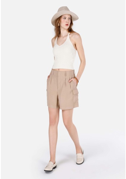 Slim Fit Kadın Ekru Kazak modelleri