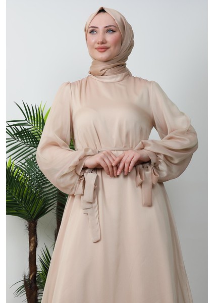 Fırfır Detay Janjan Elbise Yansımalı Gold indirimleri