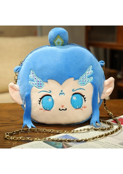 Nezha Serisi Çantalar Kız Çocuk Crossbody Omuz Çantaları (Yurt Dışından)