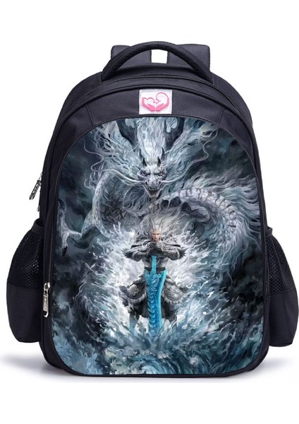 Ne Zha 2 Magic Çocuk Perili Deniz Anime Öğrenci Omuz Çantası (Yurt Dışından)