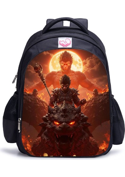 Siyah Mythical Goku Öğrenci Yetişkin Omuz Çantası (Yurt Dışından)