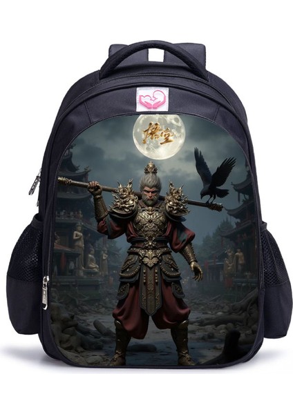 Siyah Mythical Goku Öğrenci Yetişkin Omuz Çantası (Yurt Dışından)