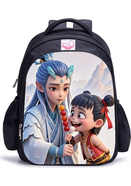 Ne Zha 2 Magic Çocuk Perili Deniz Anime Öğrenci Omuz Çantası (Yurt Dışından)
