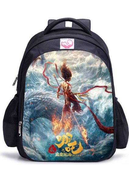 Ne Zha 2 Magic Çocuk Perili Deniz Anime Öğrenci Omuz Çantası (Yurt Dışından)