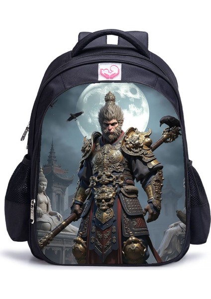 Siyah Mythical Goku Öğrenci Yetişkin Omuz Çantası (Yurt Dışından)