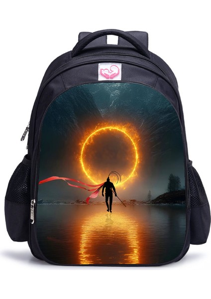 Siyah Mythical Goku Öğrenci Yetişkin Omuz Çantası (Yurt Dışından)