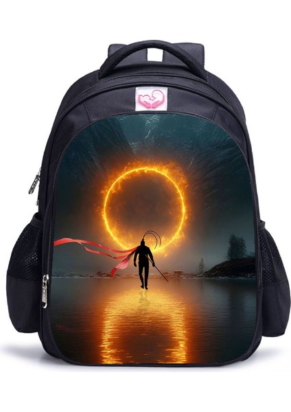 Siyah Mythical Goku Öğrenci Yetişkin Omuz Çantası (Yurt Dışından)