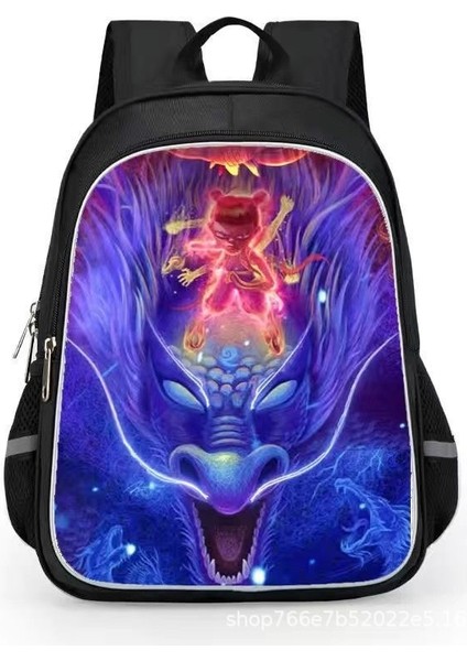 Nezha 2 Sihirli Çocuk Inen Öğrenciler Karikatür Erkek ve Kadın Omuzlar Su Geçirmez Sırt Çantaları (Yurt Dışından)