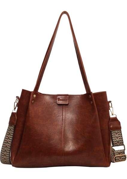 Büyük Kapasiteli Bayan Omuz Çapraz Askılı Çantanın Üst Düzey Anlamı (Yurt Dışından)