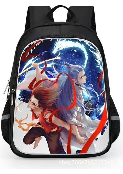 Nezha 2 Sihirli Çocuk Inen Öğrenciler Karikatür Erkek ve Kadın Omuzlar Su Geçirmez Sırt Çantaları (Yurt Dışından)