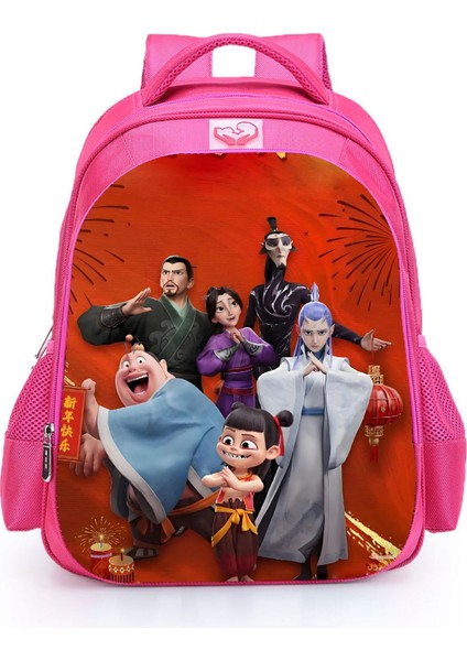 Nezha 2 Sihirli Çocuk Denizin Peşinde Anaokulu ve Ilkokul Öğrencileri Erkekler ve Kadınlar Ultra Hafif Omurga Koruma Omuz Çantası Yükünü Azaltmak (Yurt Dışından)