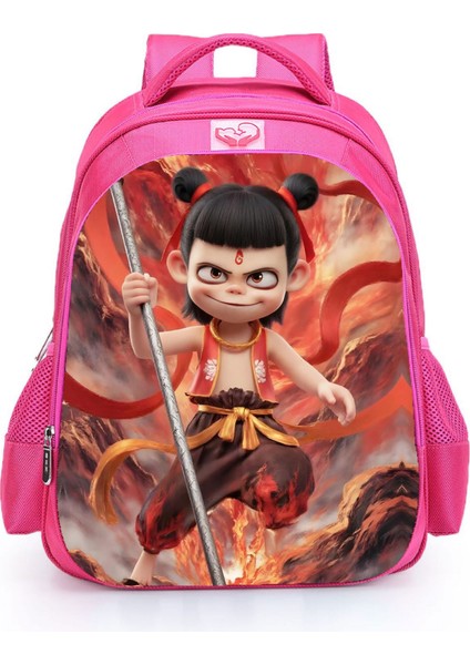 Nezha 2 Sihirli Çocuk Denizin Peşinde Anaokulu ve Ilkokul Öğrencileri Erkekler ve Kadınlar Ultra Hafif Omurga Koruma Omuz Çantası Yükünü Azaltmak (Yurt Dışından)