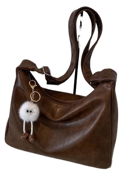 Büyük Kapasiteli Bayan Omuz Çapraz Askılı Çantanın Üst Düzey Anlamı (Yurt Dışından)