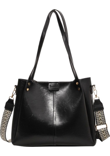 Büyük Kapasiteli Bayan Omuz Çapraz Askılı Çantanın Üst Düzey Anlamı (Yurt Dışından)