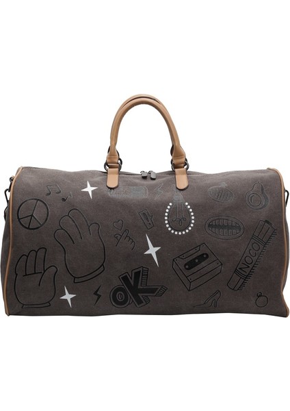 Kısa Seyahat Çantası Trendy Erkek ve Kadın Spor ve Fitness Çanta Omuz Crossbody Çanta (Yurt Dışından)