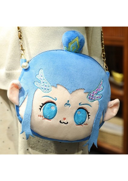 Nezha Serisi Çantalar Kız Çocuk Crossbody Omuz Çantaları (Yurt Dışından)