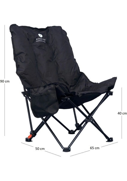Wındcamp Katlanır Kamp Sandalyesi (Bel Korunaklı)