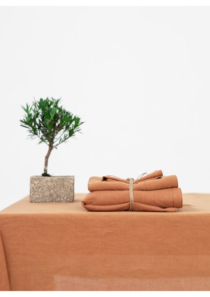 Linen Masa Örtüsü Taba 150 x 250