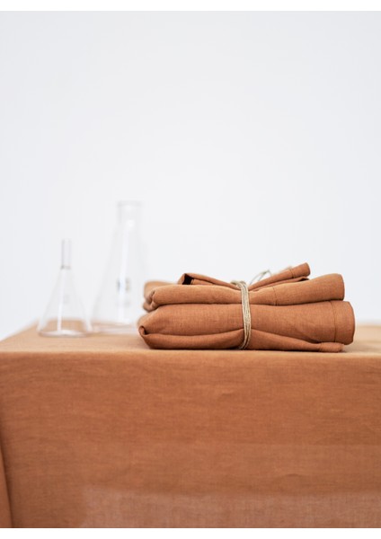 Linen Masa Örtüsü Taba 150 x 250