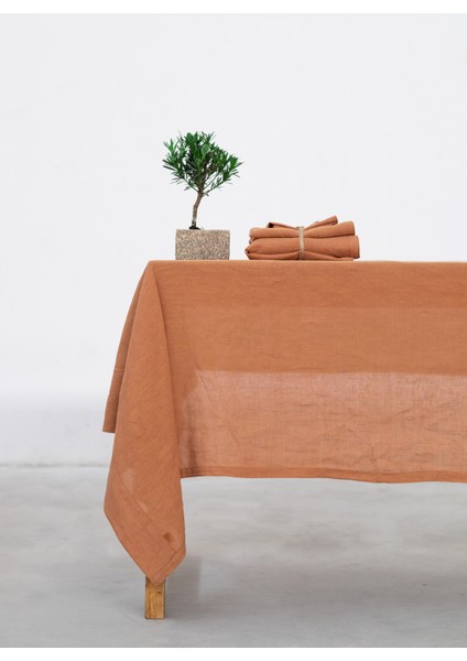 Linen Masa Örtüsü Taba 150 x 250