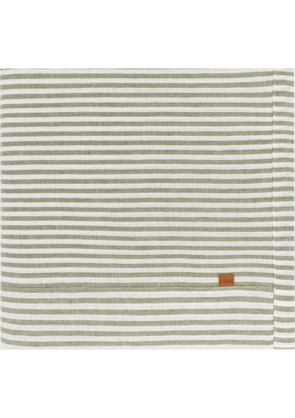 Linen Masa Örtüsü Haki Çizgili 150 x 250 fiyatları