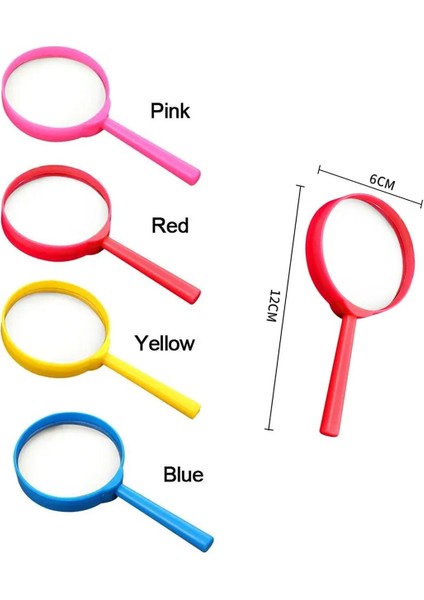 8 Adet Renkli Çocuk Büyüteç Eğitici Oyuncak Sınıf Okul Hediyelik Parti Eğlenceli Oyuncaklar fiyatları