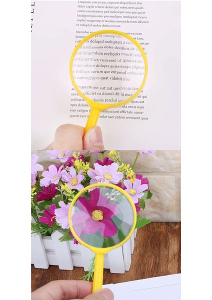 8 Adet Renkli Çocuk Büyüteç Eğitici Oyuncak Sınıf Okul Hediyelik Parti Eğlenceli Oyuncaklar fırsatları