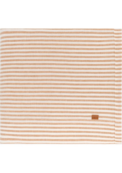 Linen Masa Örtüsü Çizgili Taba 150 x 250