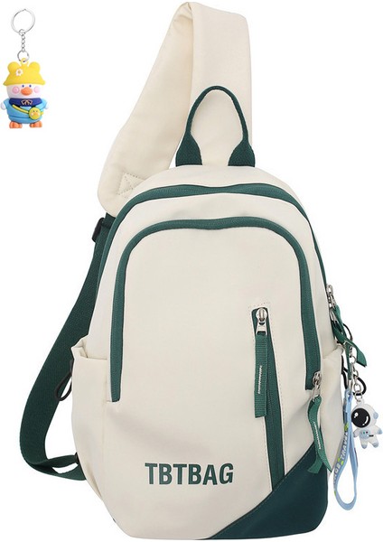 Erkek ve Kız Öğrenciler Tek Omuz Crossbody Çantası Moda Çift Crossbody Çantası Gündelik Crossbody Göğüs (Yurt Dışından)