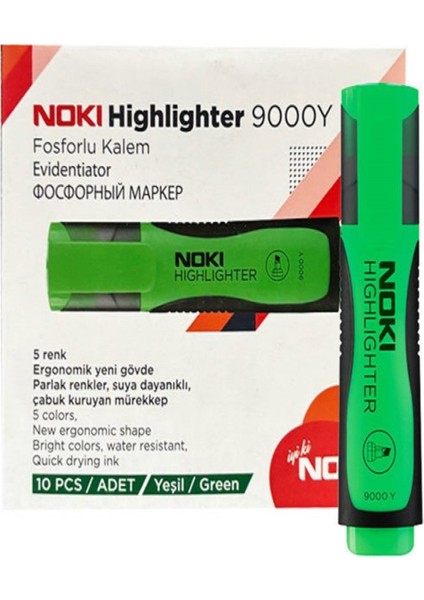 20 Adet Yeşil Fosforlu Kalem 9000 fırsatları