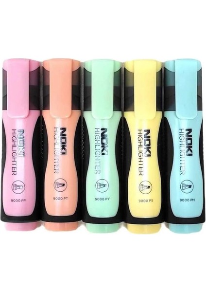 20 Paket Fosforlu Pastel Kalem 5'li 9000P5PVC modelleri