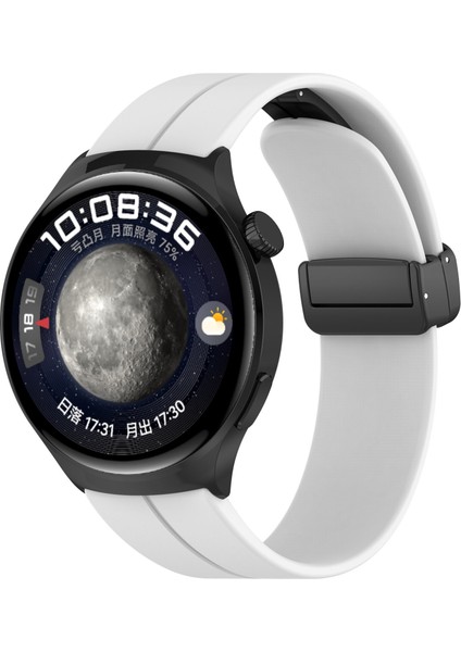 Katlanır Siyah Tokalı Silikon Kayış 18MM (Yurt Dışından)