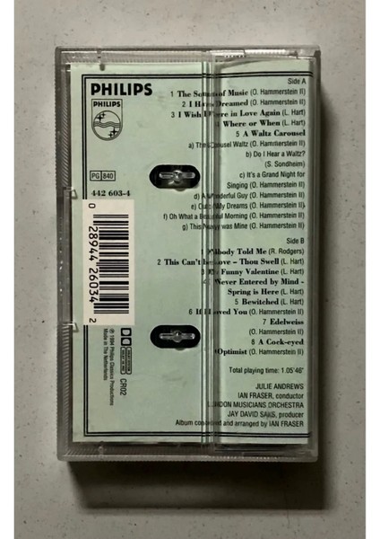 Julie Andrews Boradway Kaset (Orjinal Dönem Baskı)
