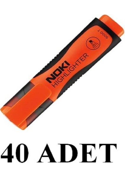 40 Adet Turuncu Fosforlu Kalem 9000