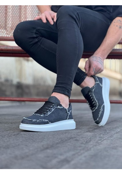 WG018 Gri Kot Erkek Casual Ayakkabı modelleri