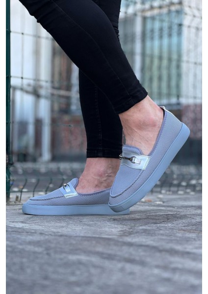 Wagoon WG060 Gri Triko Babet Erkek Casual Ayakkabı