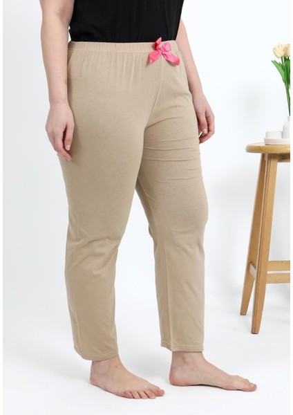 Kadın Pamuklu Büyük Beden Alt Pijama 27559 Bej fiyatları