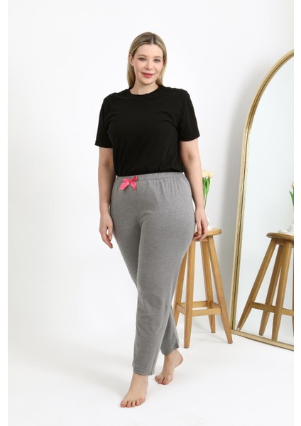 Kadın Pamuklu Büyük Beden Alt Pijama 27559 Gri fiyatları