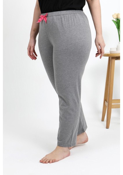 Kadın Pamuklu Büyük Beden Alt Pijama 27559 Gri modelleri