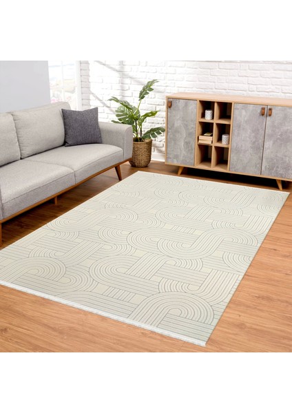 Lavinia Koleksiyonu Modern ve Zarif Desenli Mikrofiber Halı