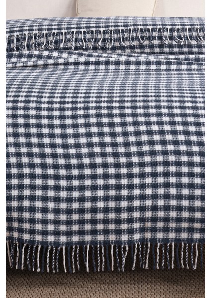 Battaniye Çift Kişilik Akrilik Pamuklu Honey Lacivert fırsatları