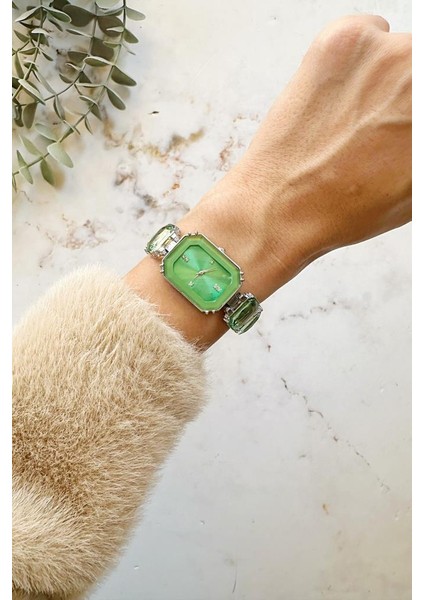 Aosta Yeşil Gümüş Kadın Kol Saati fiyatları