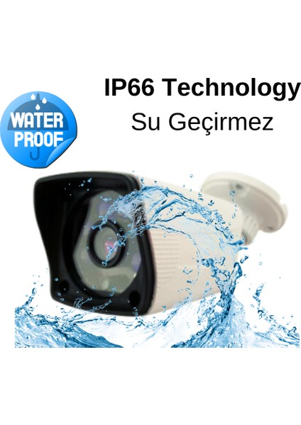 7 Kameralı 2 Mp 1080 P 3.6 mm Geniş Açılı 250 GB Hard Disk Dahil Ahd Güvenlik Kamera Seti - ST27250